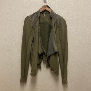 Free People Shrunken Moro Jacket Large